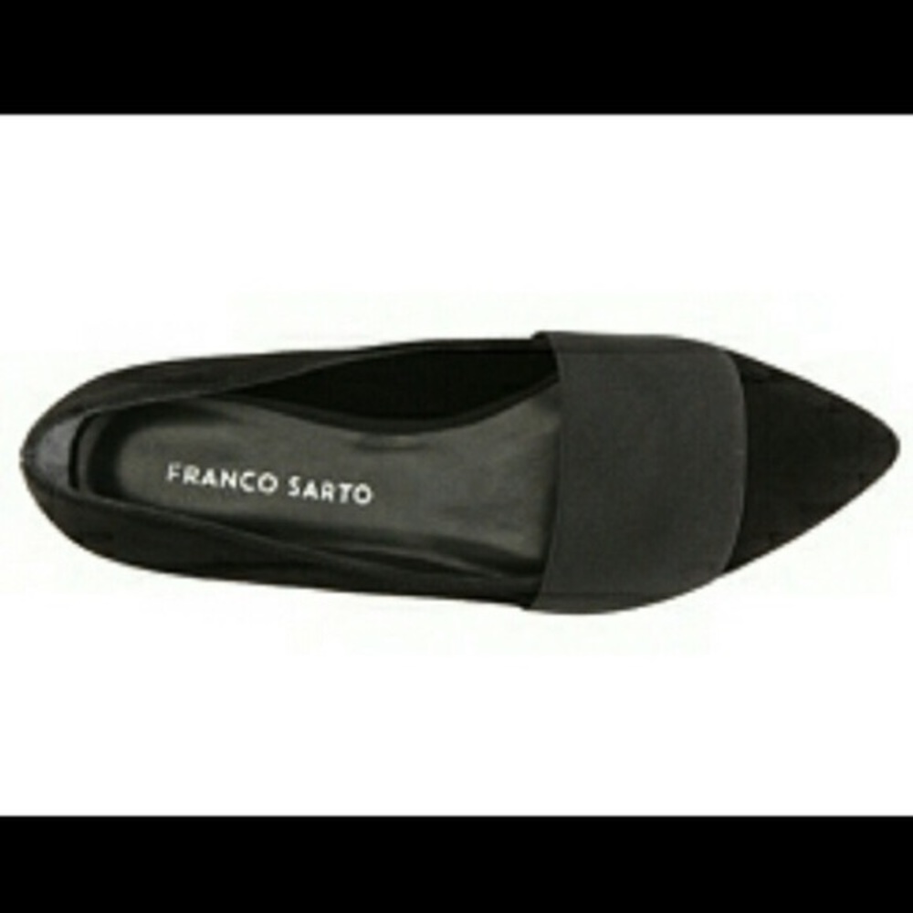 Franco Sarto Black Flats 9.5 HUDSON